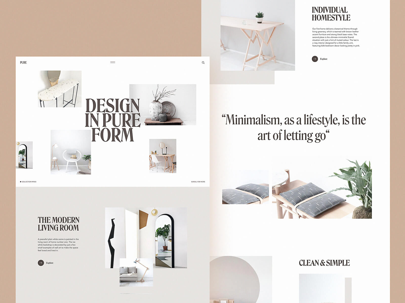 Furniture Website by Tubik