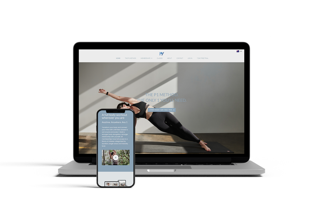 P1 Pilates Website Preview